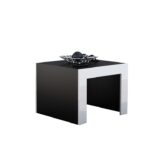 Konferenční stolek TESS 60 černý / bílý lesk