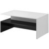 Konferenční stolek BORA 99 bílý lesk / černý