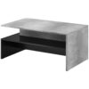 Konferenční stolek BORA 99 beton světlý / černý