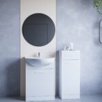 Koupelnový nábytek se zrcadlem NEPPA MINI bílý laminát