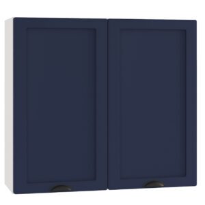 Dvoudveřová závěsná skříňka ADELINE W80 námořnická modrá