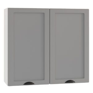 Dvoudveřová závěsná skříňka ADELINE W80 šedý mat