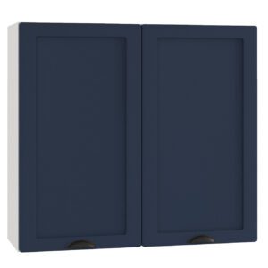 Dvoudveřová závěsná skříňka ADELINE W80 SU námořnická modrá