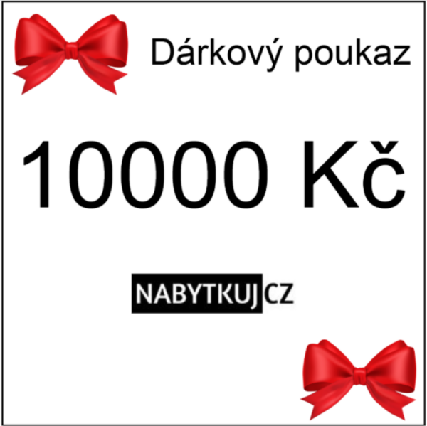 Dárkový poukaz v hodnotě 10000 Kč