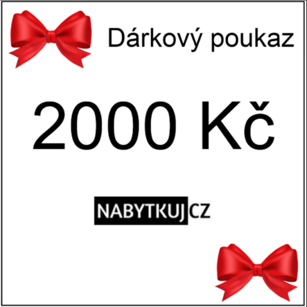 Dárkový poukaz v hodnotě 2000 Kč