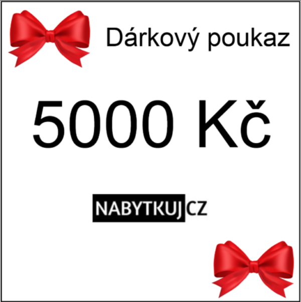 Dárkový poukaz v hodnotě 5000 Kč