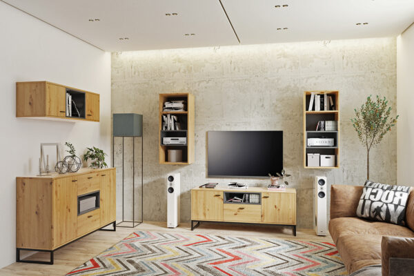 Komoda OLIVIER OE02 dub artisan / černá - Image 3