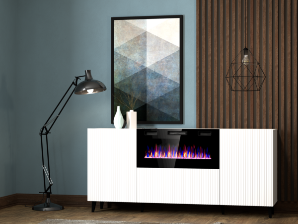 Komoda FASO 180 s krbem bílá - Image 3
