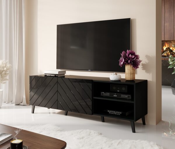 Komoda RTV BETO 150 černá - Image 4