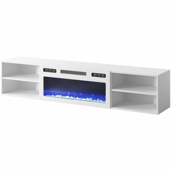Komoda RTV LOOP 180 EF bílá / krb bílý - Image 3