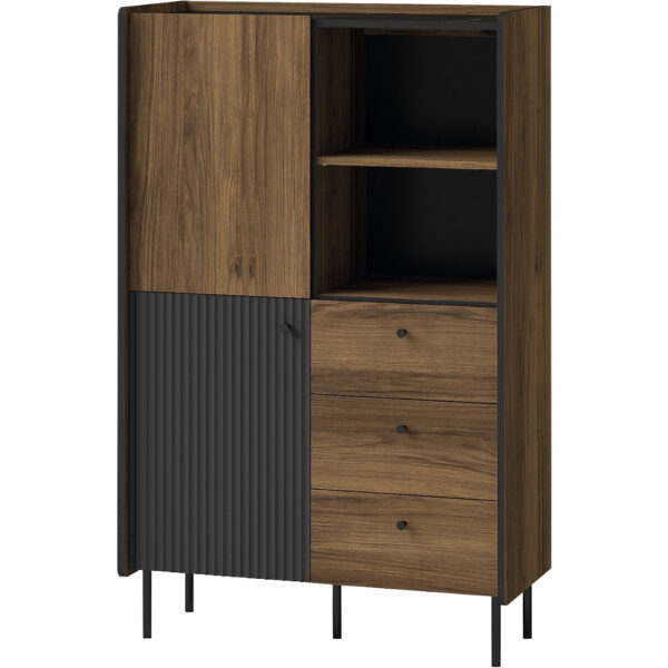 Nábytek do obývacího pokoje PRESTI 01 ořech warmia / černý - Image 4