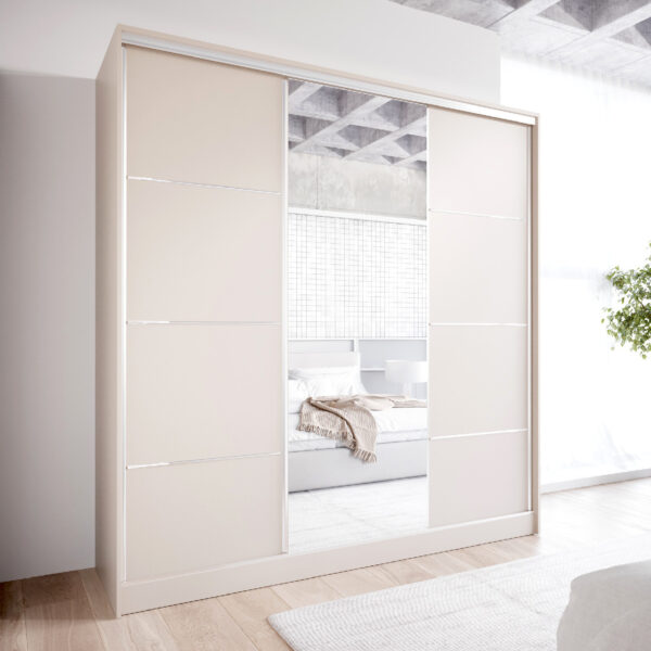 Skříň se zrcadlem a zásuvkami ELIA C 180 kašmír - Image 3