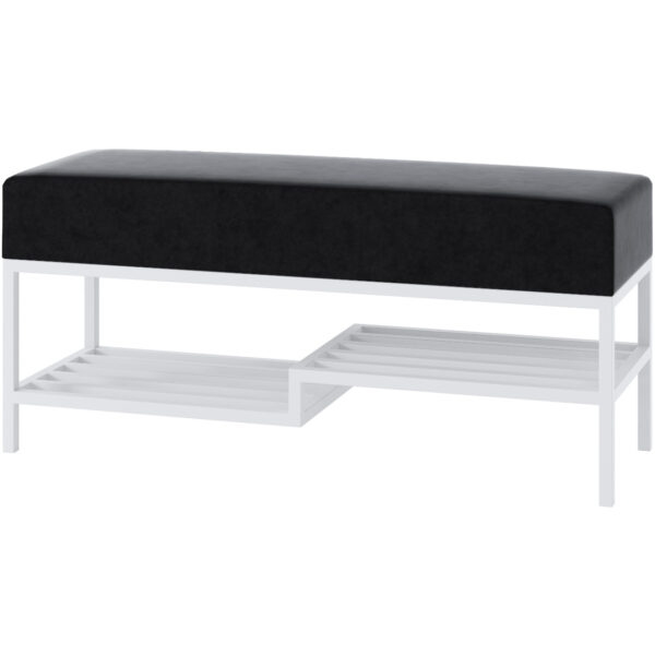 Předsíňová lavice ARAD 80cm bílá / kronos 34