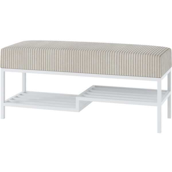 Předsíňová lavice ARAD 80cm bílá / poso 100