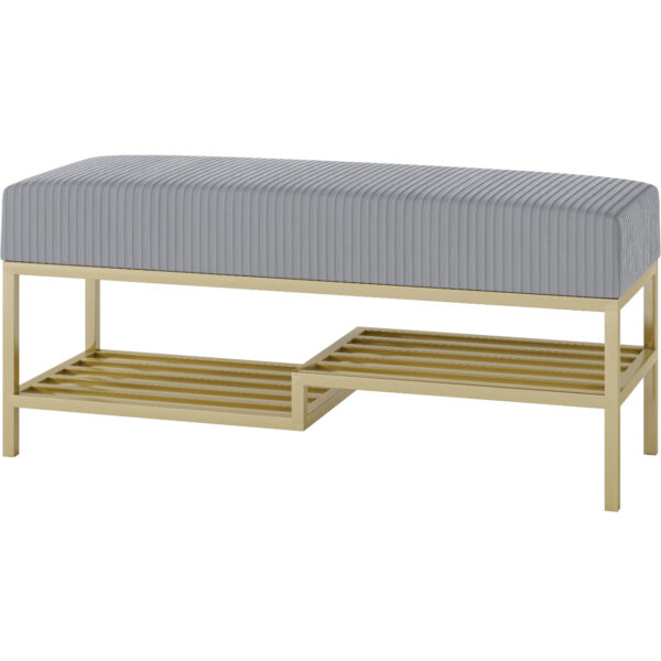 Předsíňová lavice ARAD 80cm zlatý / poso 55